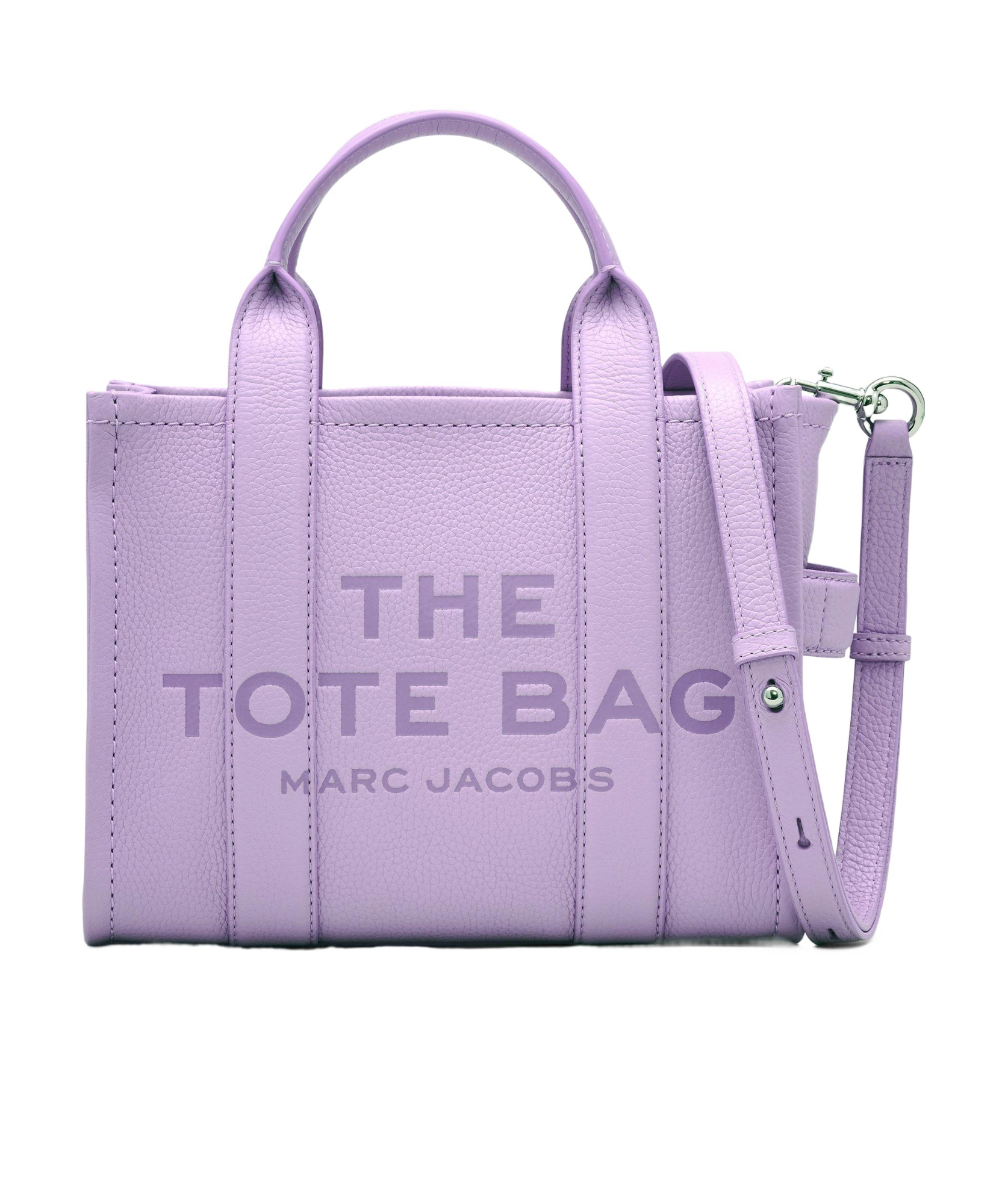 Marc Jacobs The Leather Crossbody Tote Bag In Purple