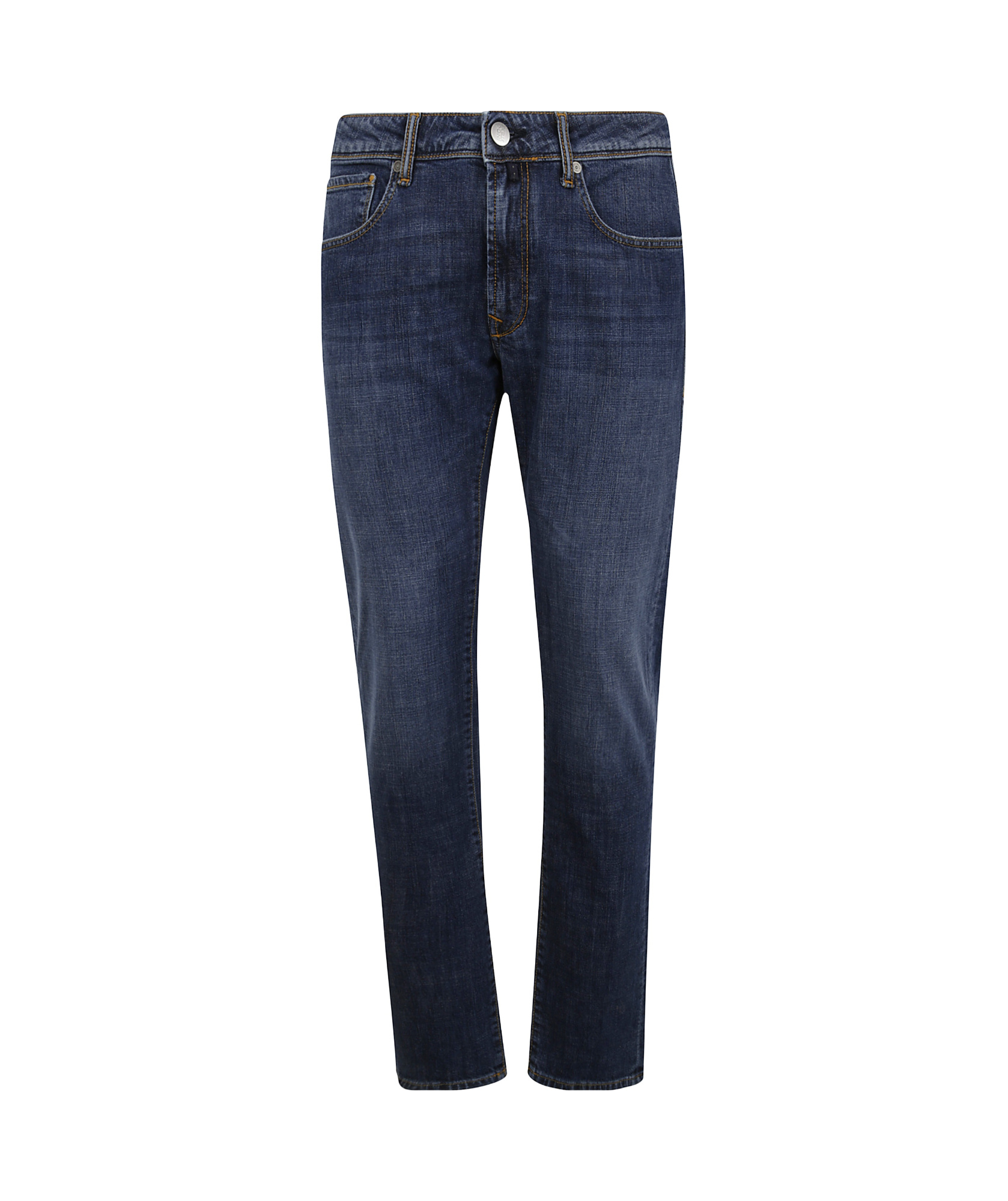 Incotex Belt Loop Jeans In Blue
