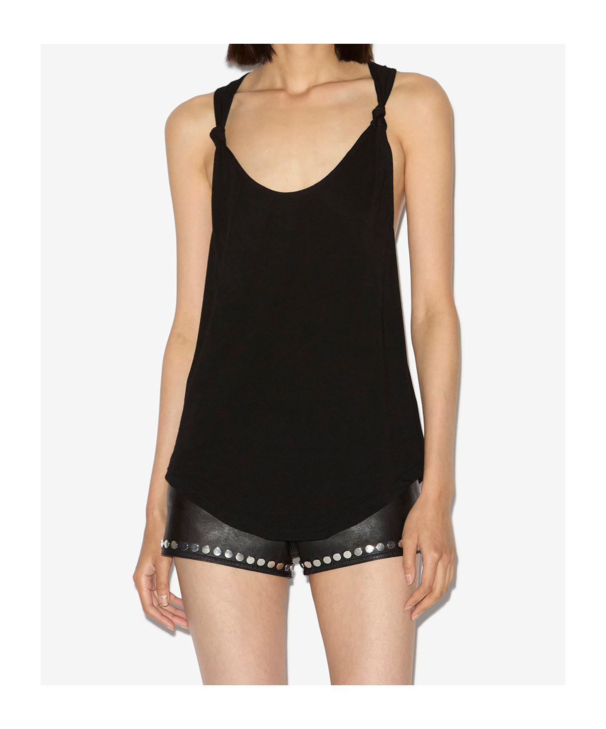 Shop Isabel Marant Elody Top In Black