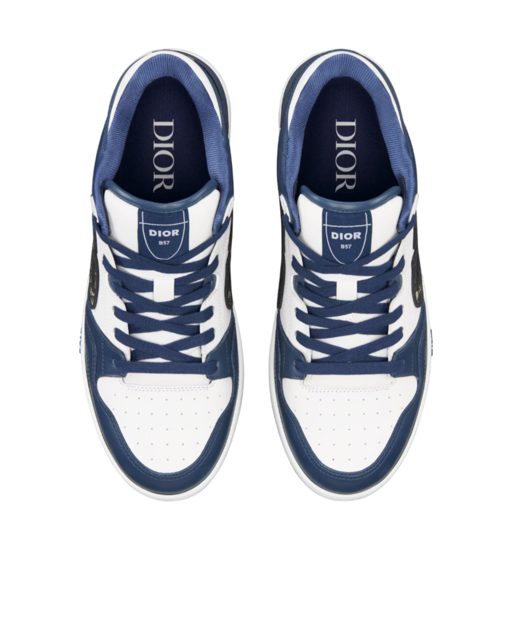 Dior Man B57 Man Blue Sneakers In White