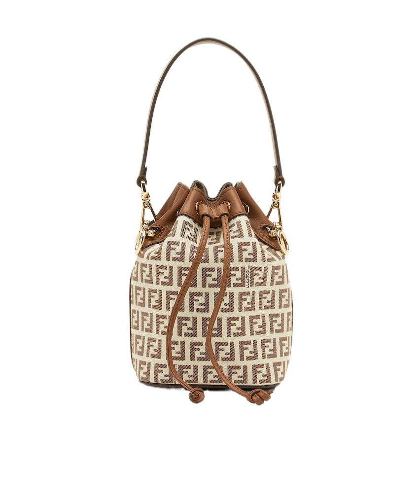 Fendi Luxurious Mini Handbag In Delicious Gianduia Color In Nude