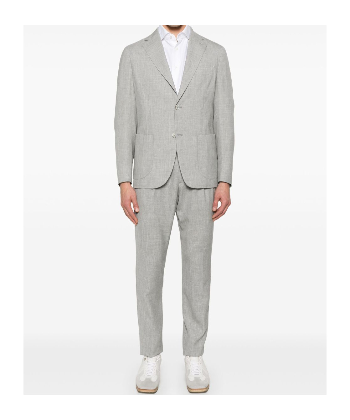 Eleventy Elasticated Waist Two-piece Suit In Gray