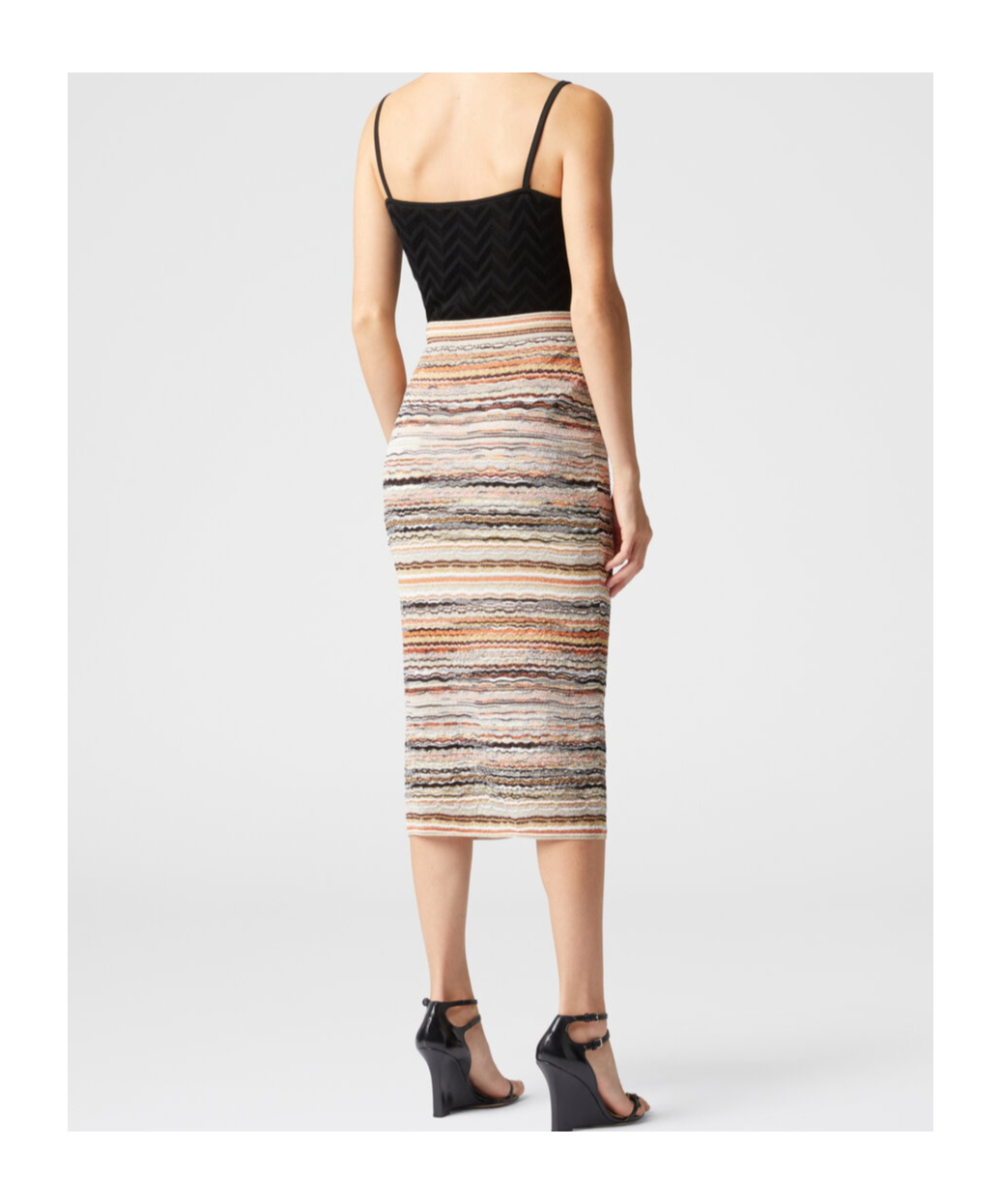 Missoni Wave Pattern Skirt Skirts Multicolor In Nude