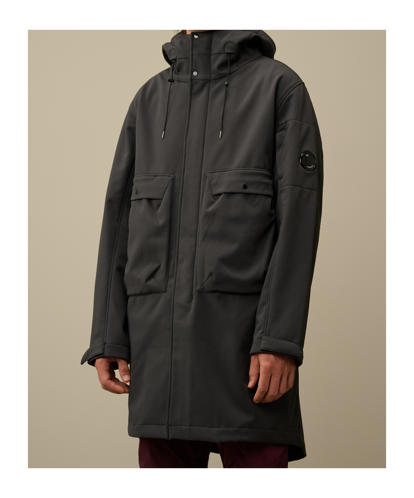 C.p. Company Cp Shell-r Hooded Parka Jacket In Black