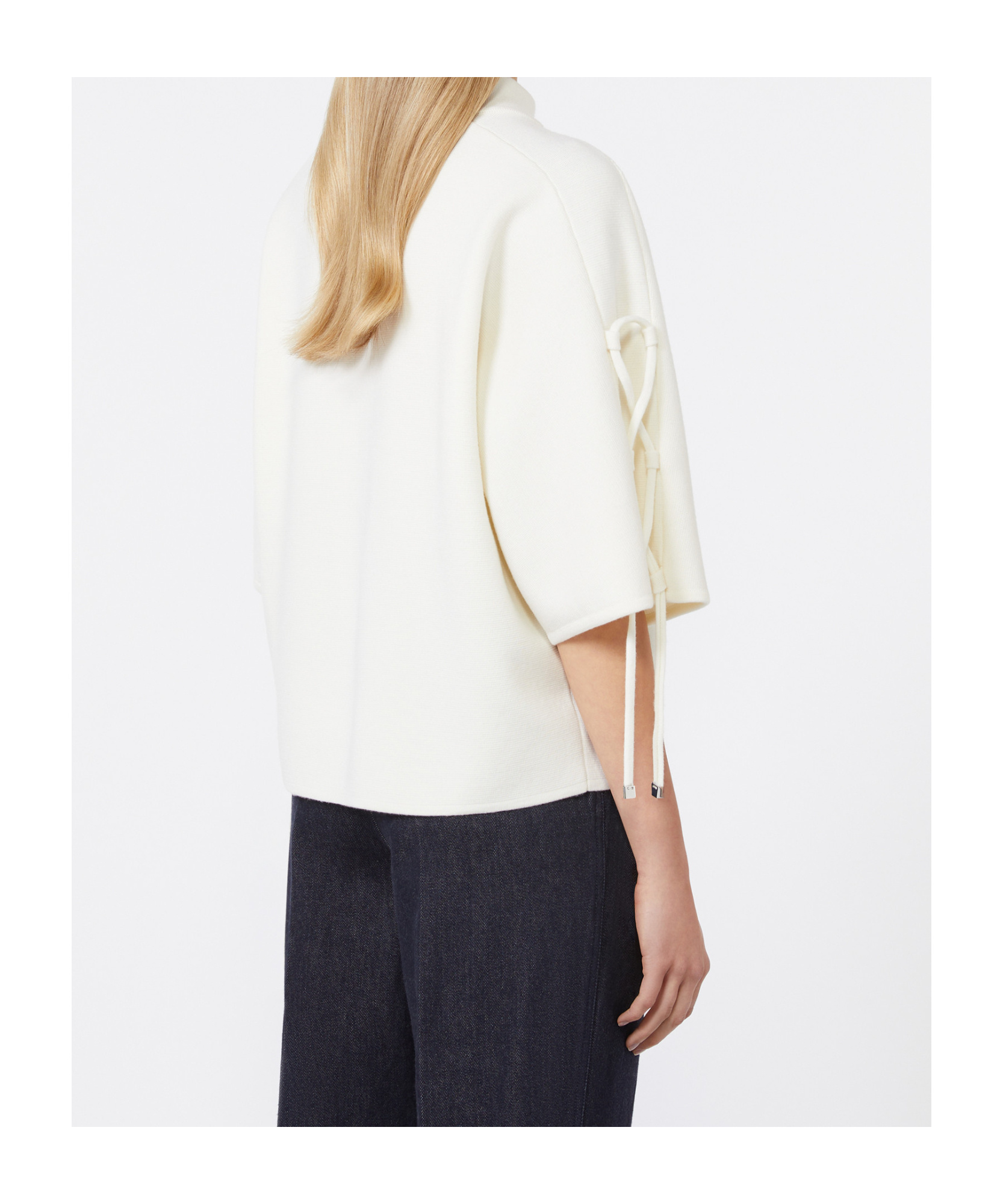 Max Mara Soft Wool Jumper In White