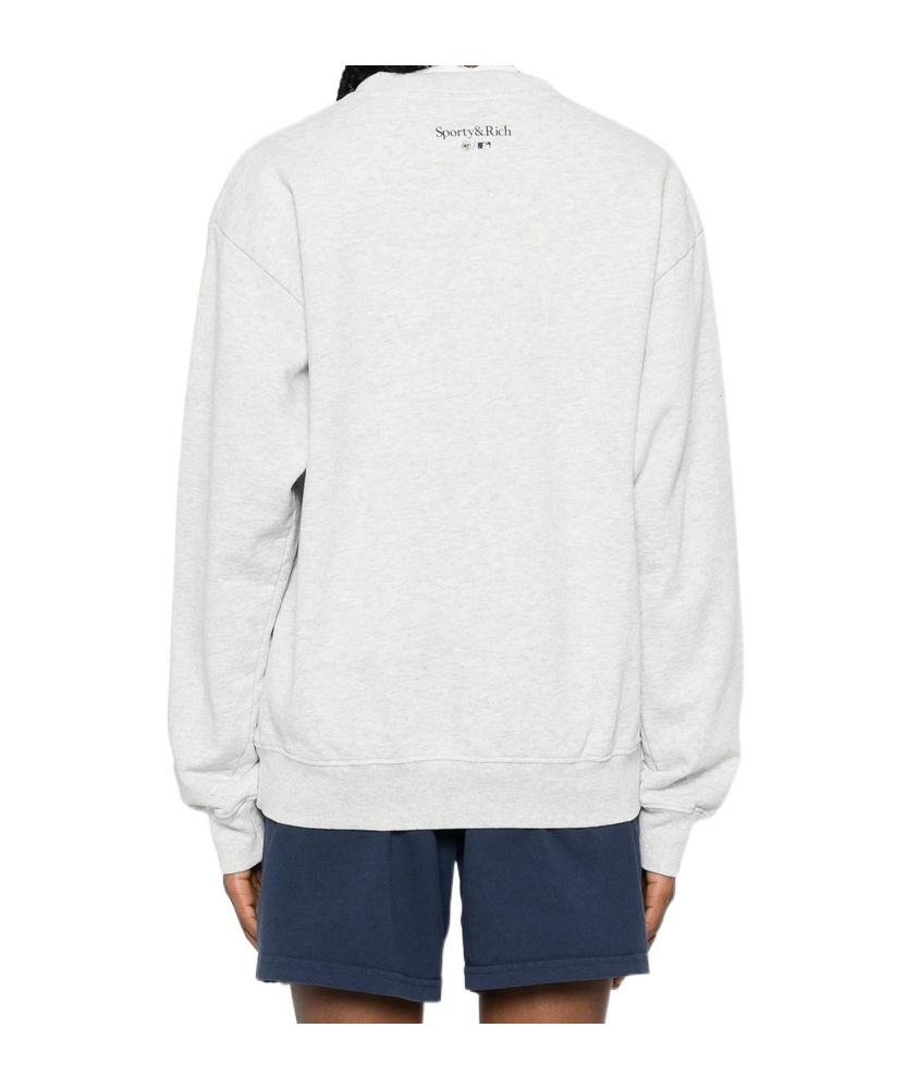Sporty And Rich Crew Neck Sweatshirt In Gray