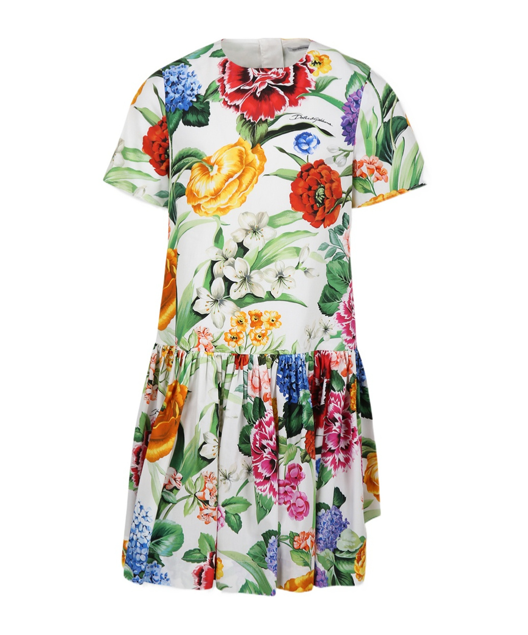 Dolce & Gabbana Floral Pattern Dress In Multicolor