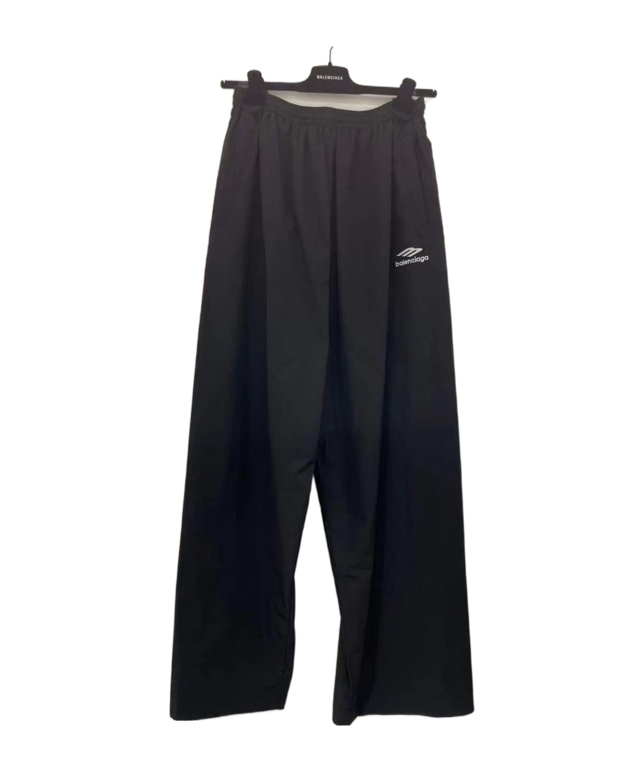 Balenciaga Elastic Waist Casual Pants In Black