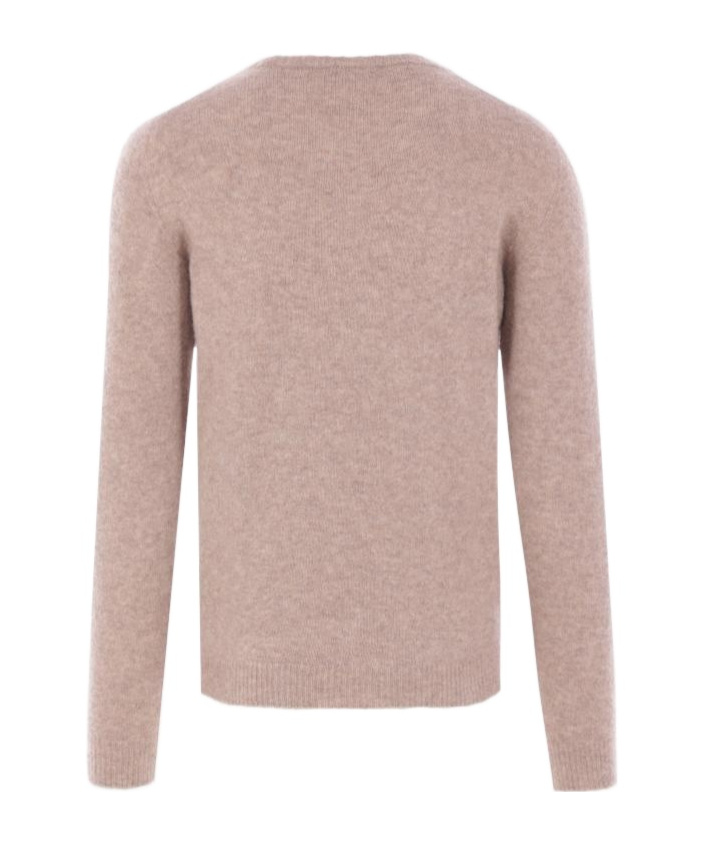 Roberto Collina Round-neck Knitted Sweater In Brown