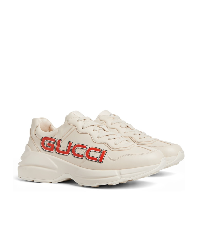 Gucci Rhyton Sneakers In White