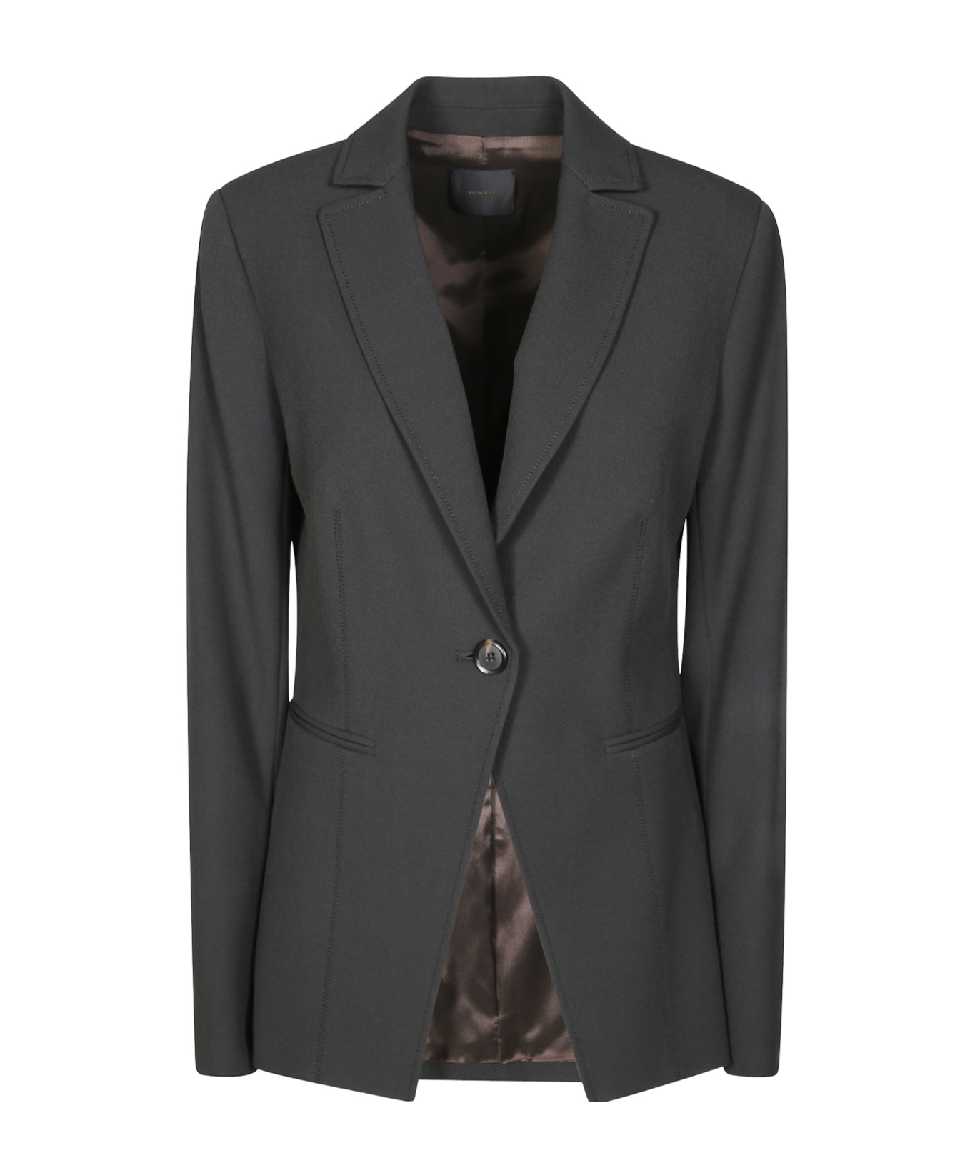 Pinko Stitch Detailed Jacket In Black