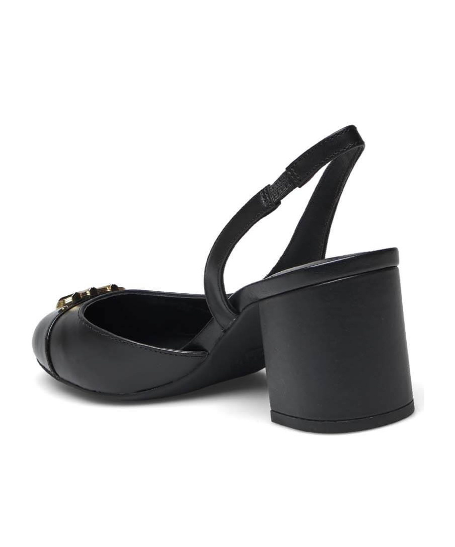 Michael Kors Round-headed High-heeled Sandals In Black