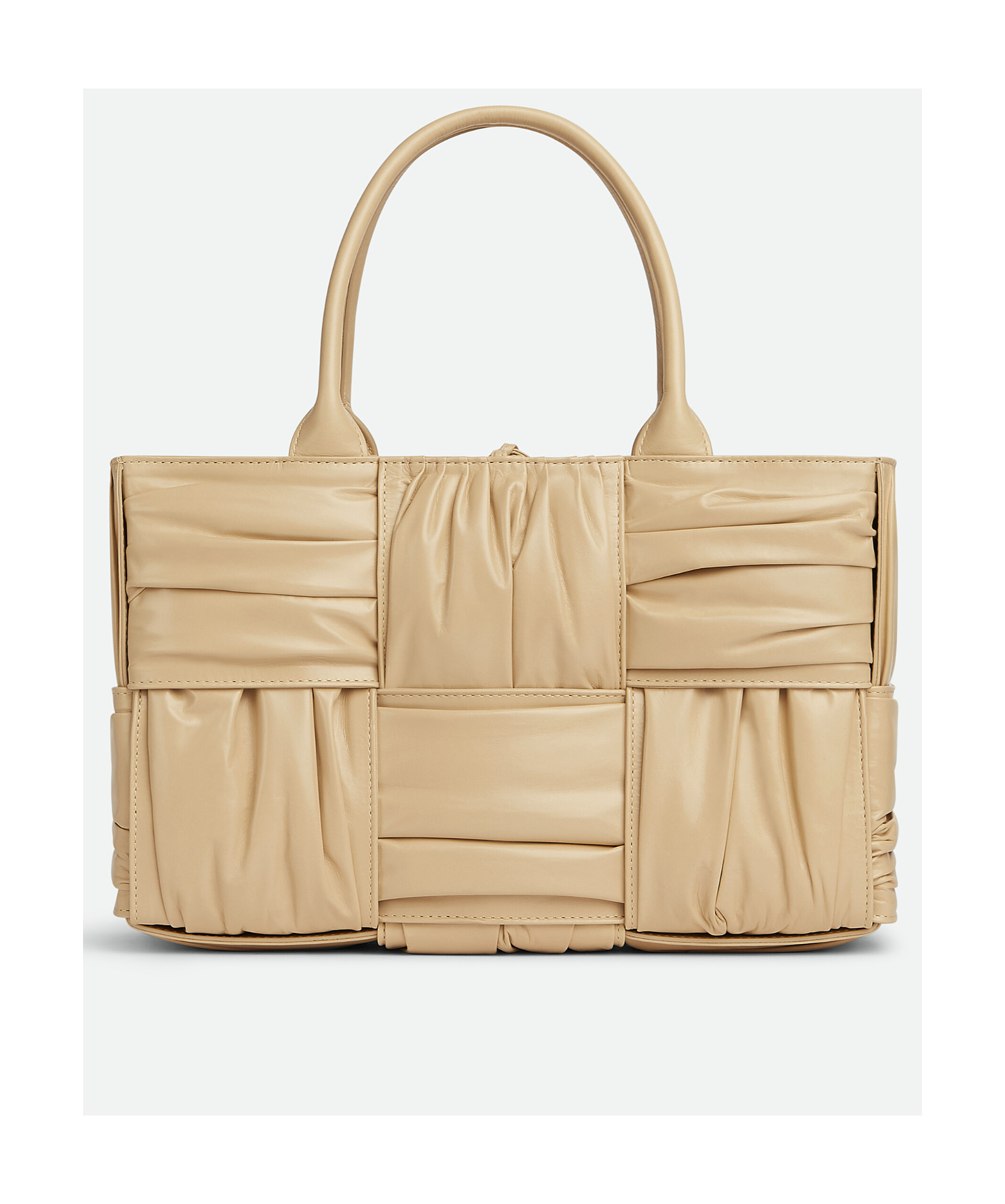 BOTTEGA VENETA BOTTEGA VENETA ARCO WOVEN PLEATED TOTE BAG
