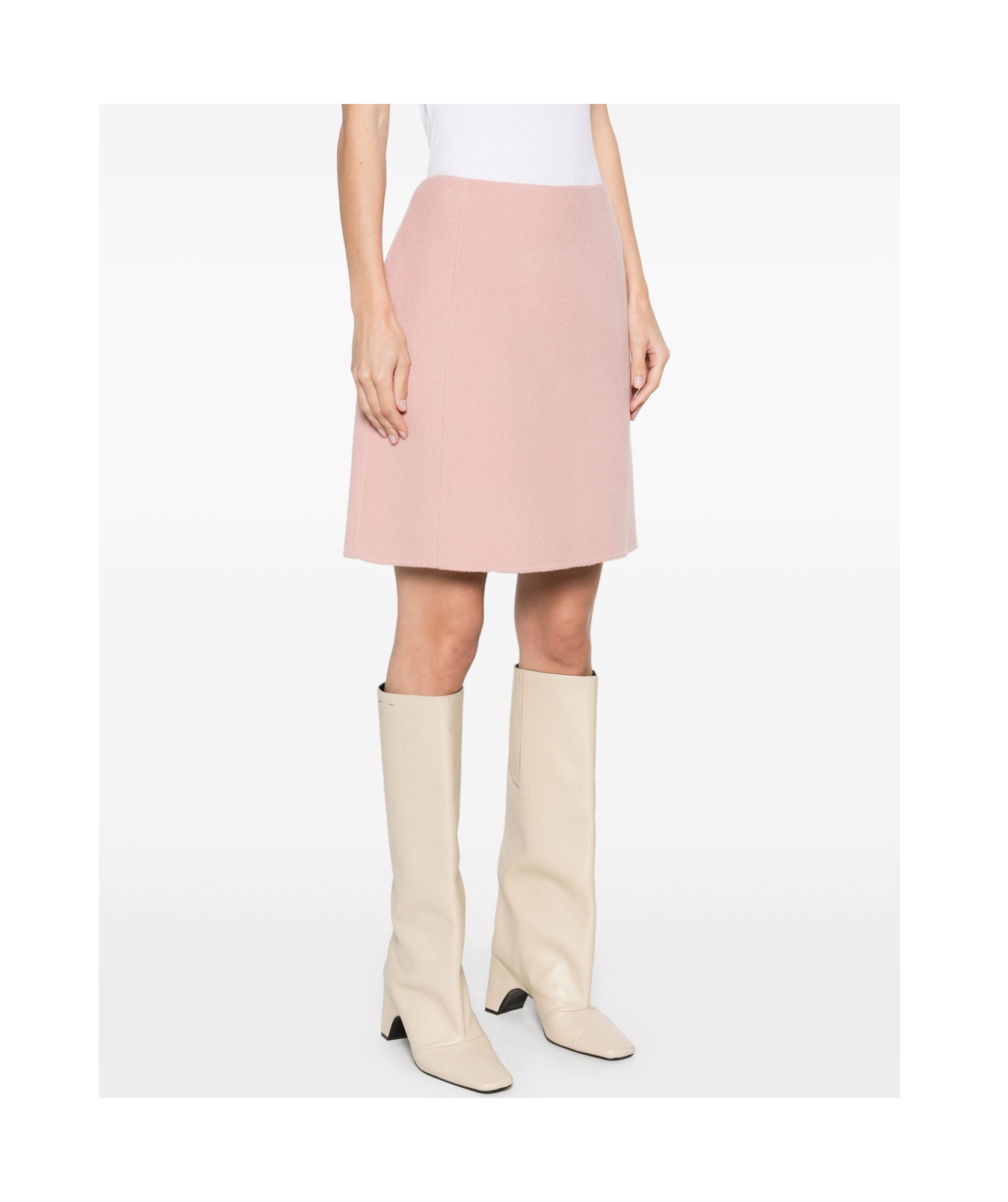 P.a.r.o.s.h Wool A-line Skirt Back Seam