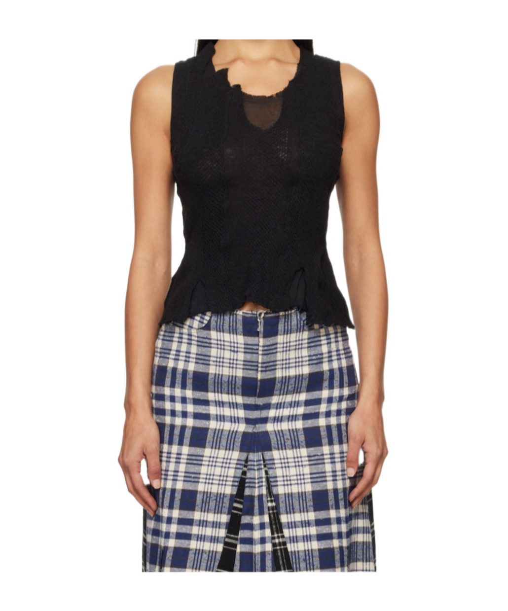 Our Legacy Black Ragged Vest In Black
