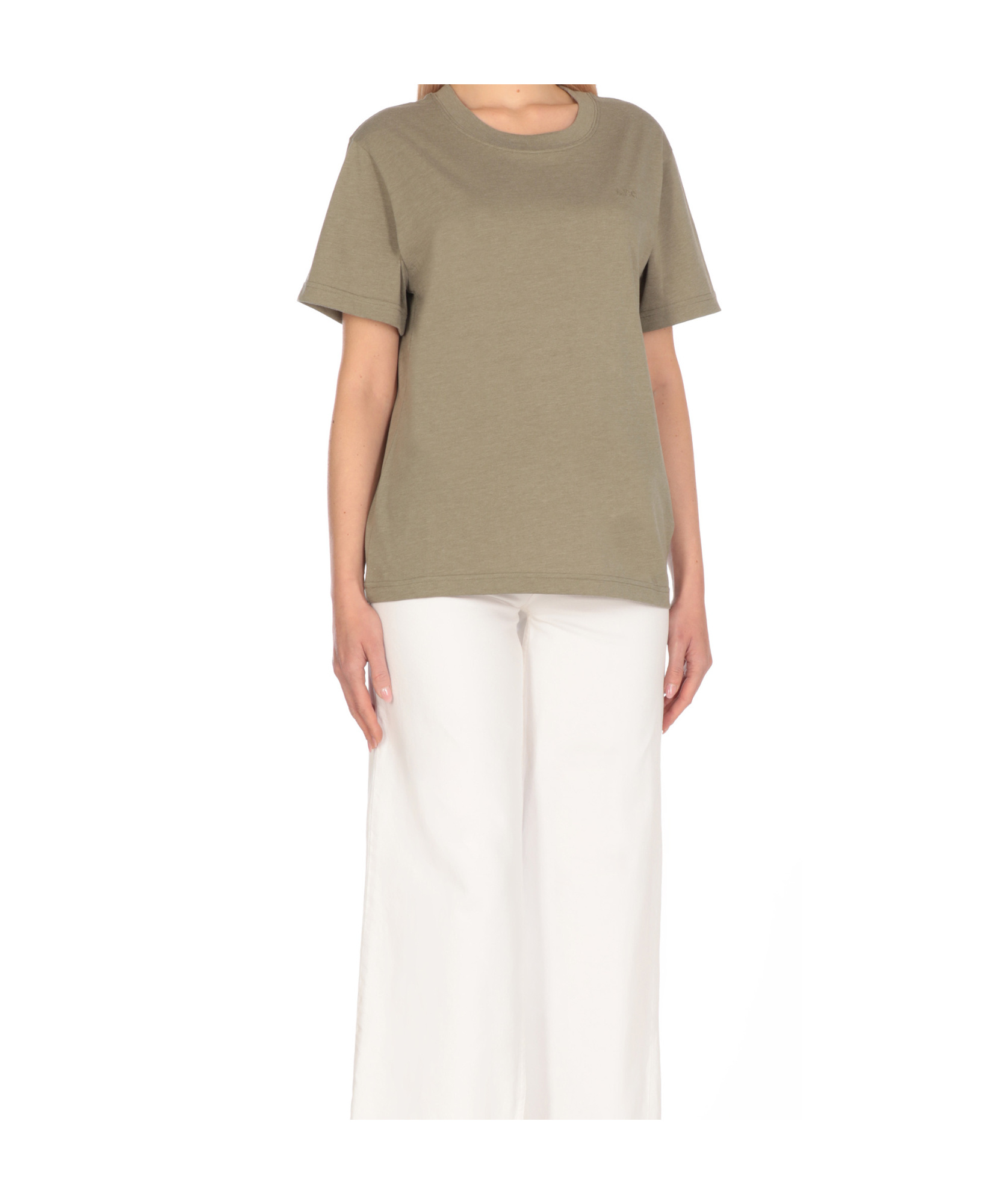 Apc T-shirt A.p.c. Woman Color Grey In Nude