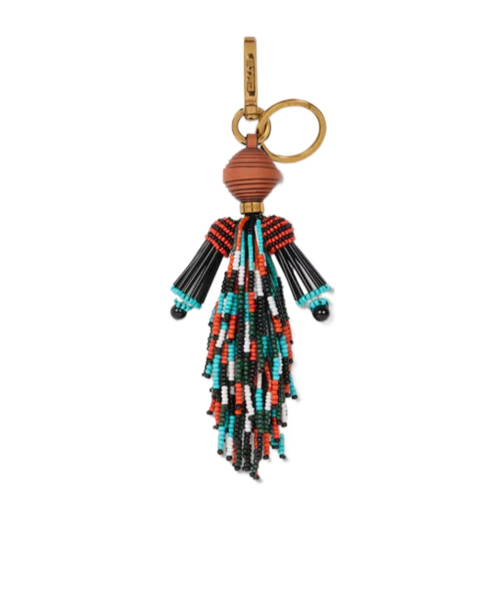 Etro Charm With Man And Fringing In Multi