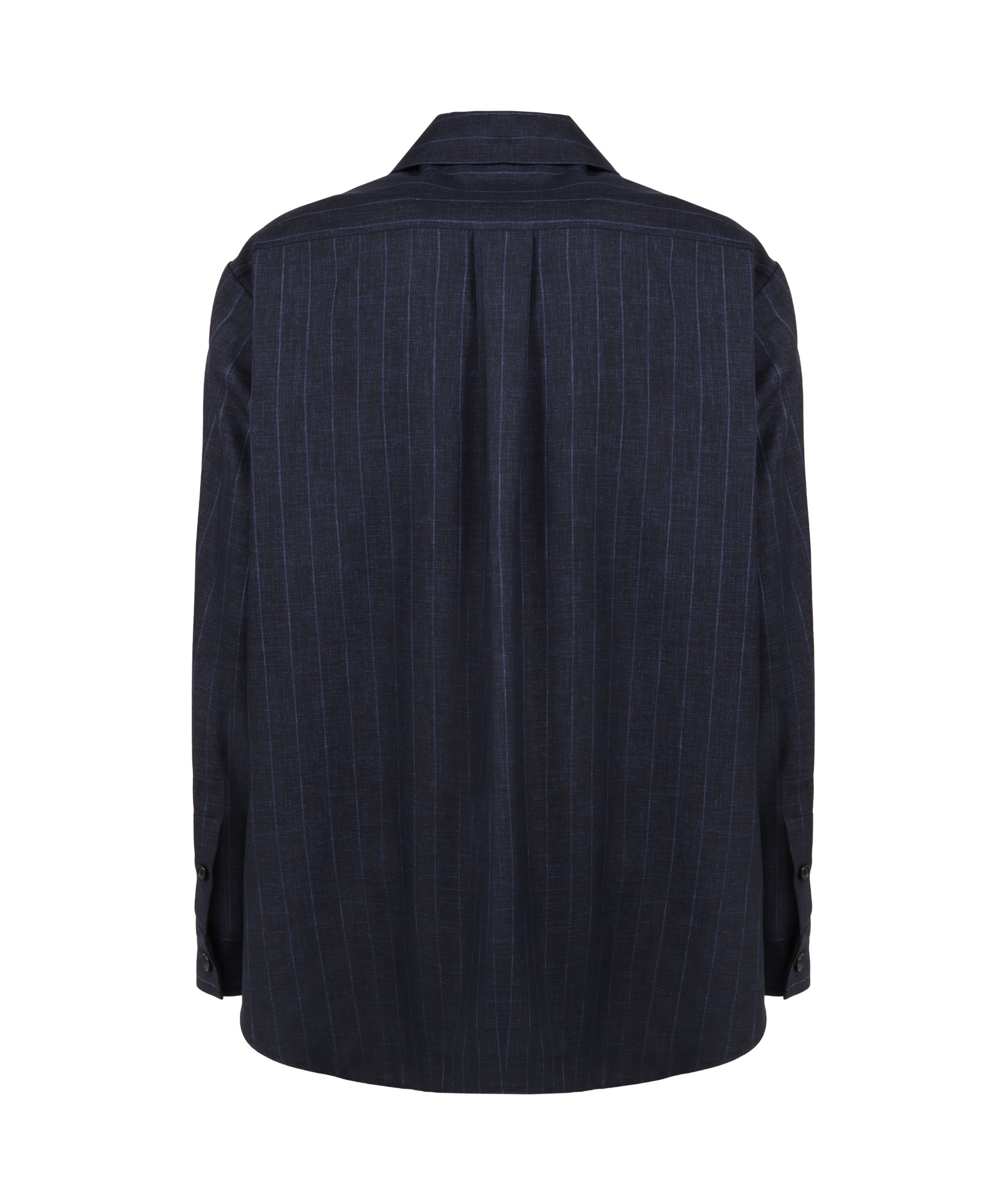 Kiton Pinstripe Shirt In Black