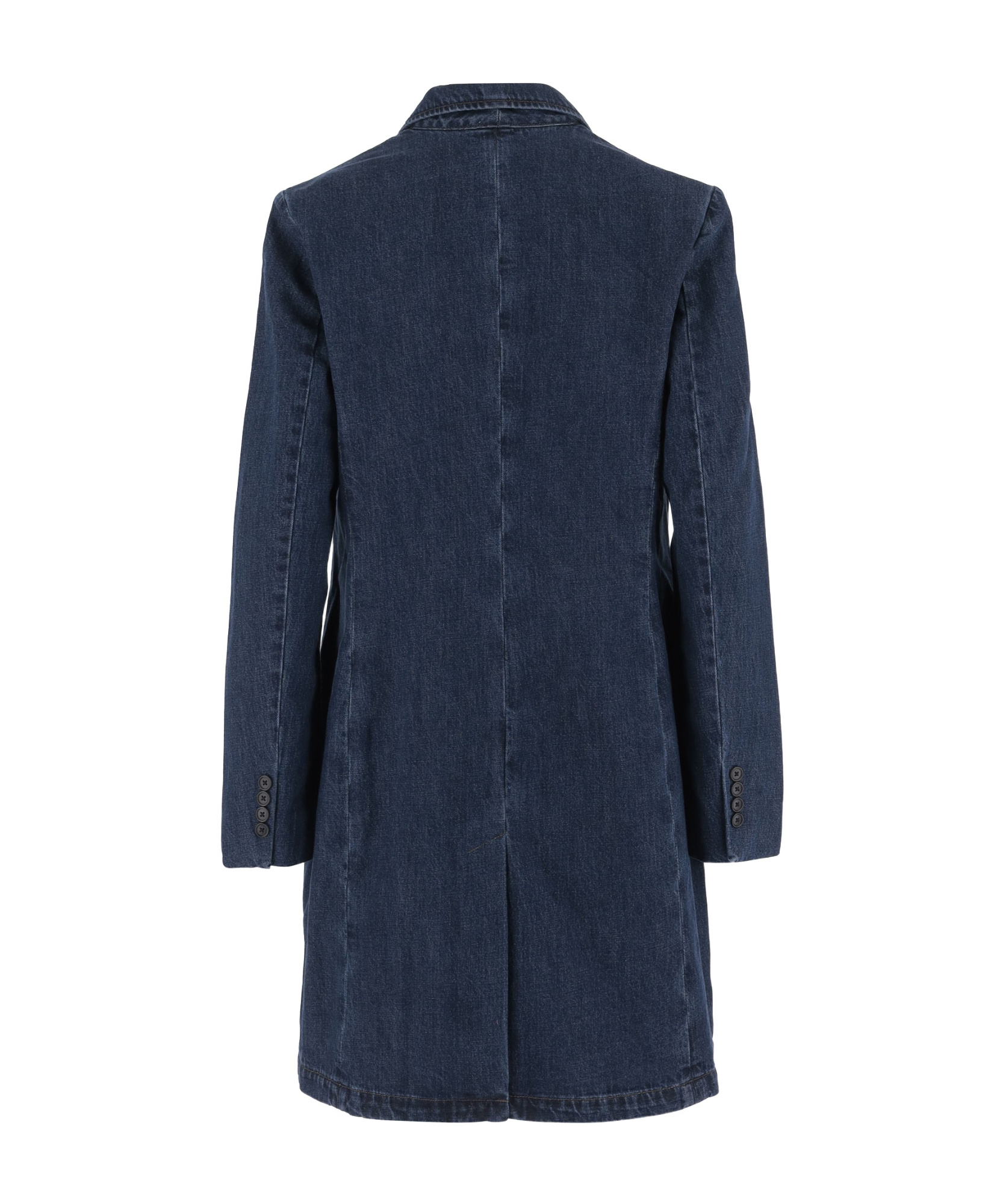 Polo Ralph Lauren Denim Double-breasted Coat In Blue
