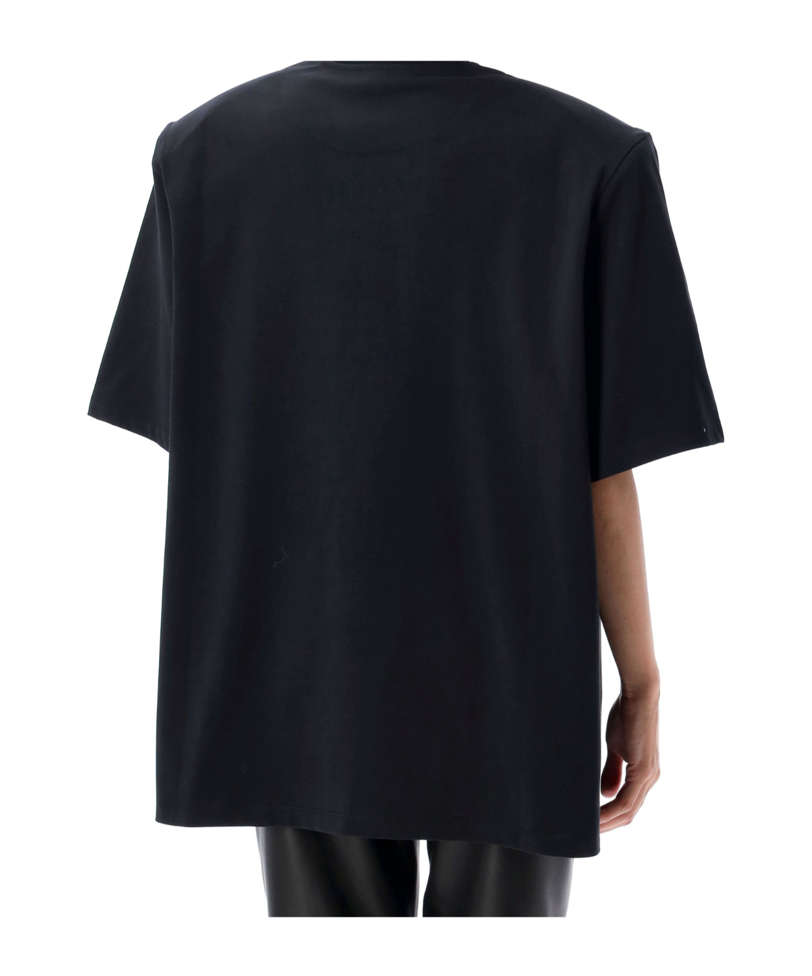 Attico T-shirt Black In Black