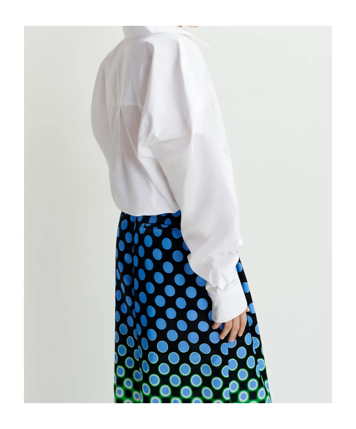 Essentiel Antwerp Wrap-effect Cotton Blouse With Deep V-neck In White