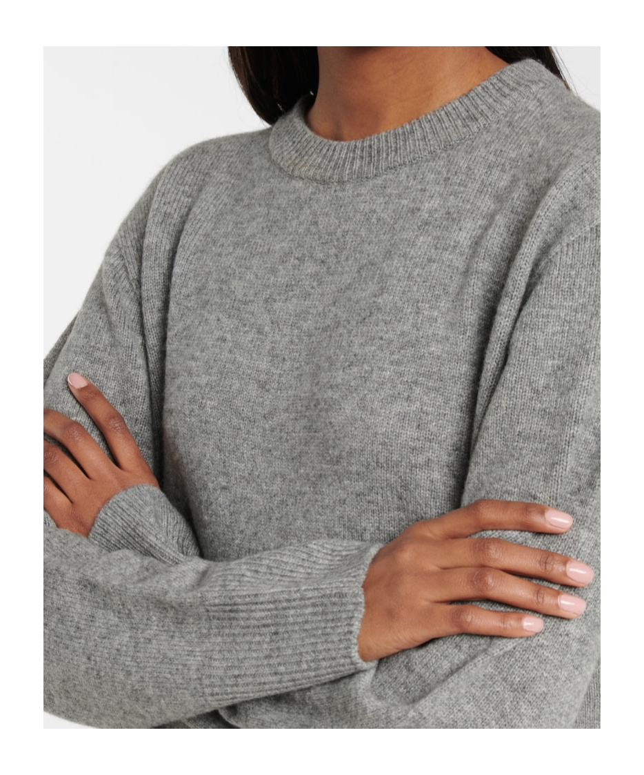 The Row Sibem Wool And Cashmere Top In Gray