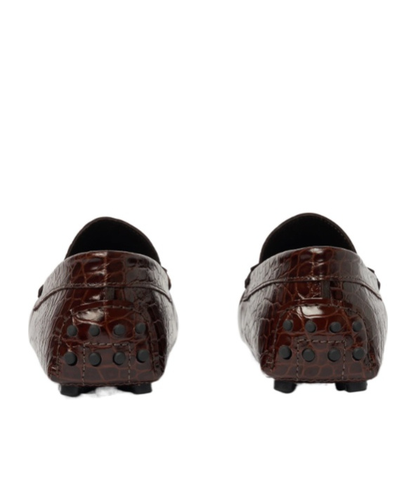 Scarosso Michael Almond Toe Loafers In Brown