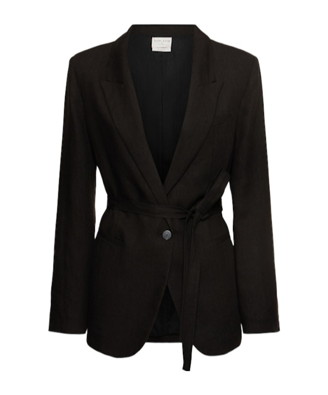 Forte Forte Belted Linen Canvas Jacket