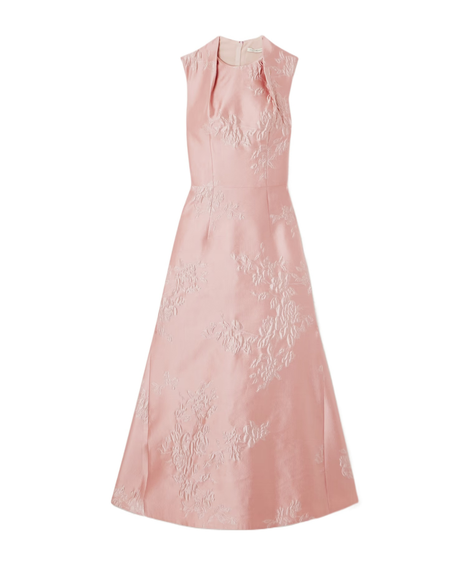 Emilia Wickstead Sleeveless Printed Midi Dress In Pink