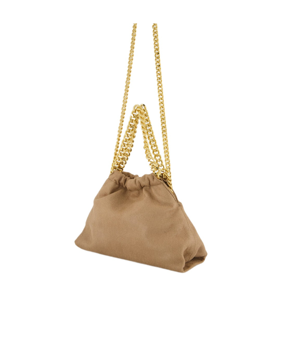 Stella Mccartney Falabella Mini Crossbody Drawstring Bags In Brown