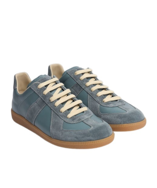Maison Margiela Replica Contrast-sole Leather Low-top Trainers