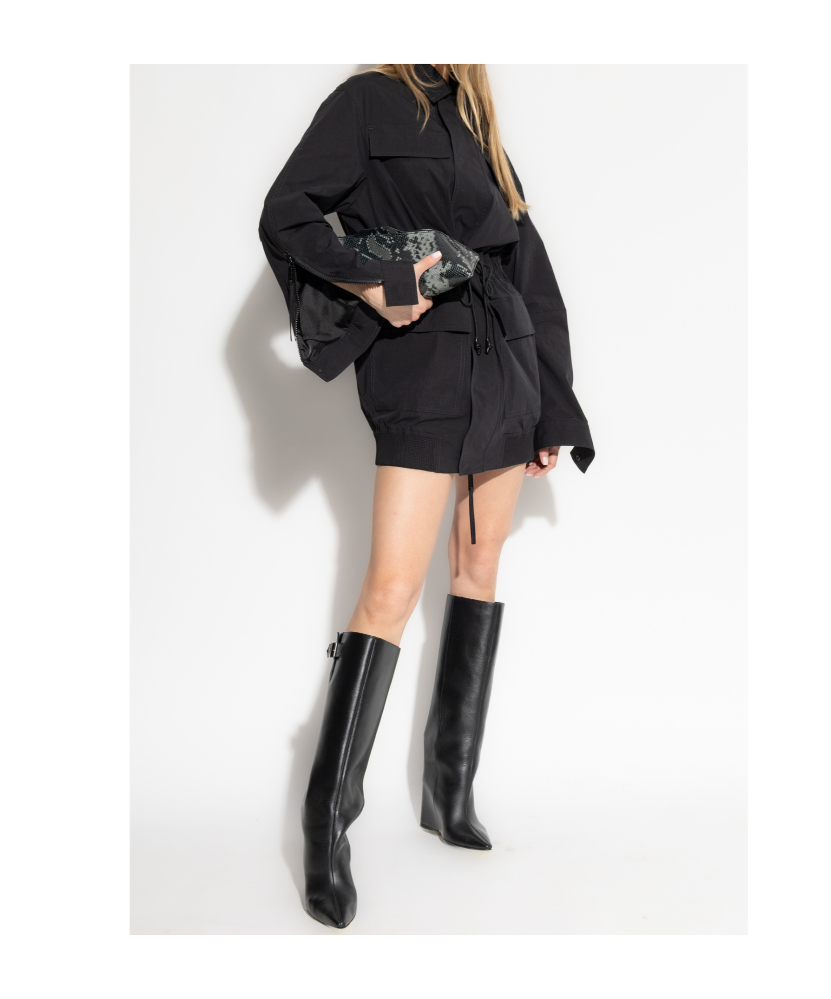 Dsquared2 Long-sleeved Casual Jacket In Black