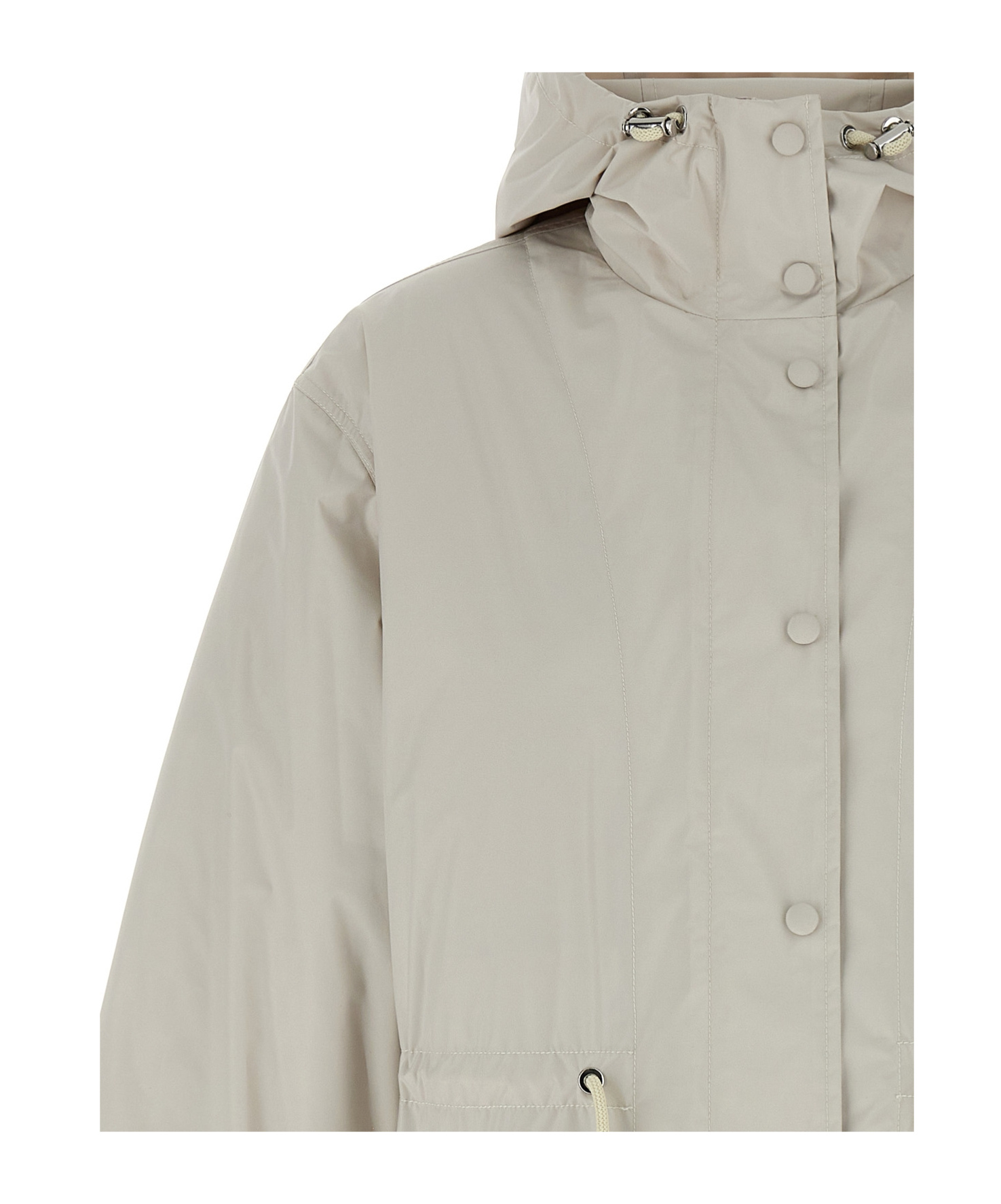 Shop Yves Salomon Two-in-one Hooded Parka Coat In White