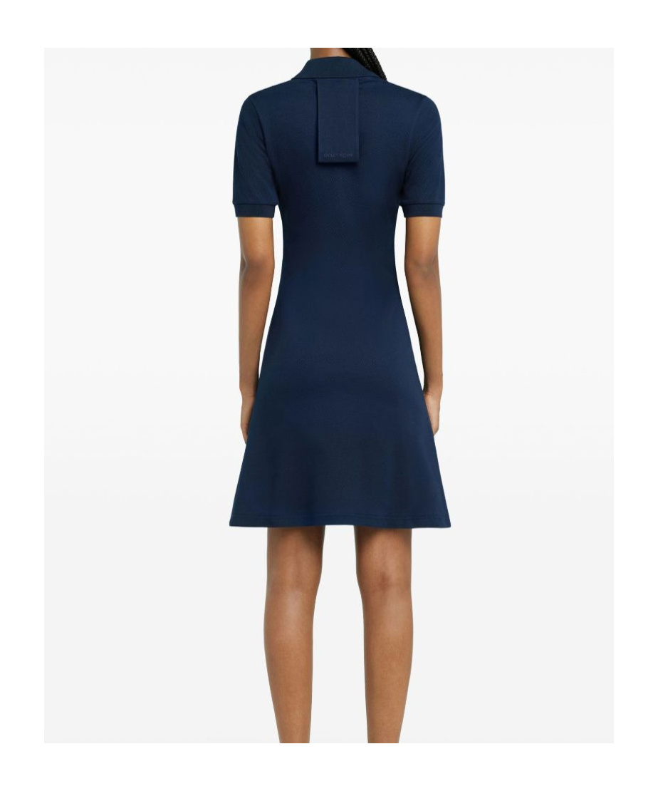 Courrèges Blue Navy Short-sleeve Mini Dress