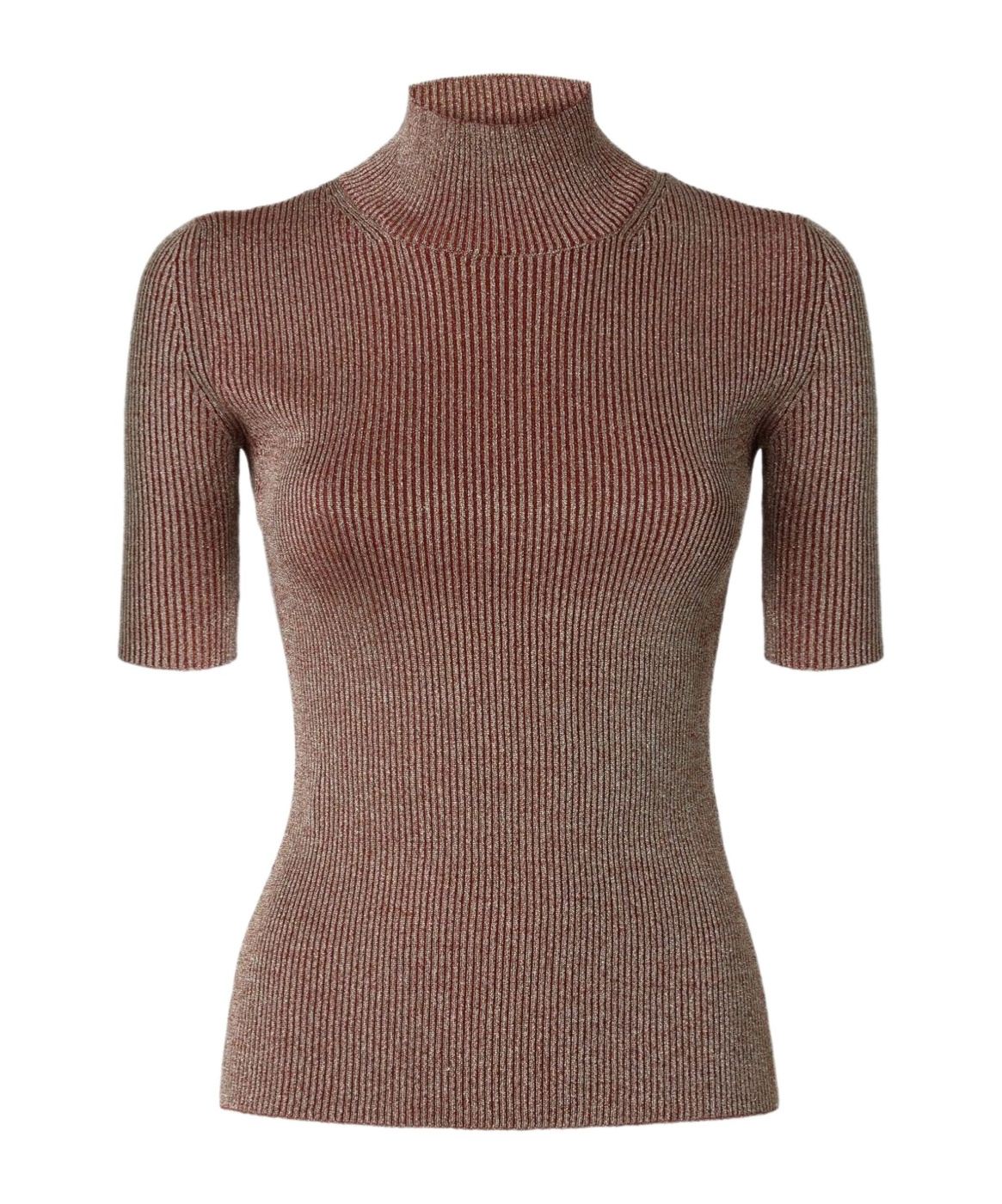 Missoni Robbed Turtle-neck Sweater In Brown