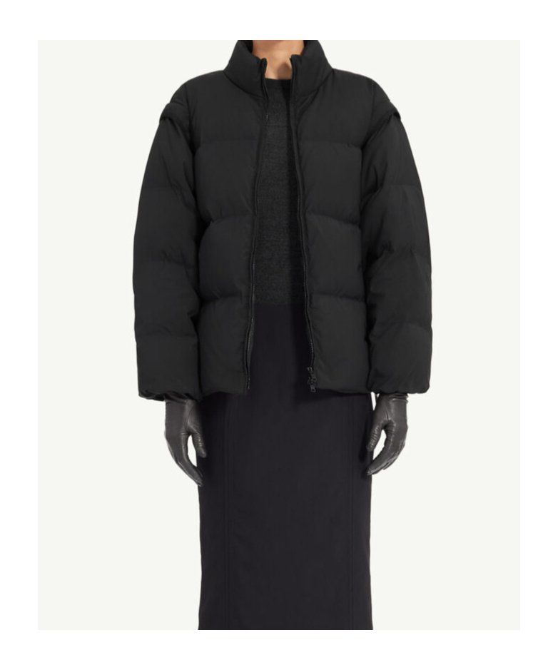 Mm6 Maison Margiela Padded Bomber Jacket In Black