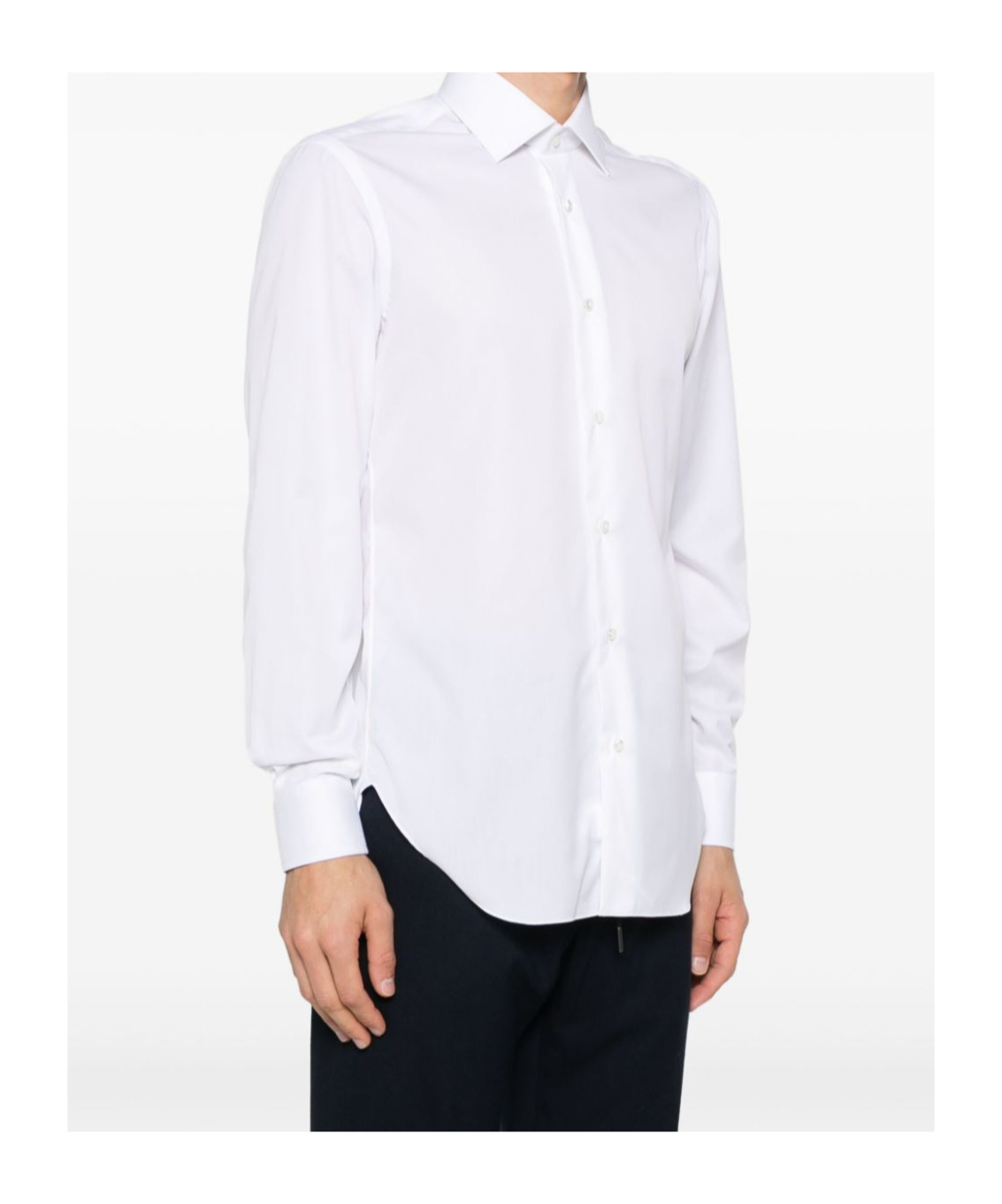 Barba Napoli Seersucker Shirt In White