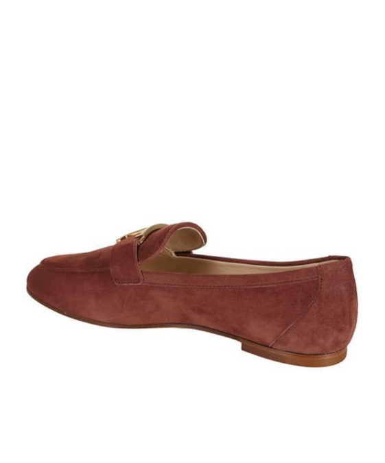 Tod's Bordeaux Suede Slip-on Loafers In Red