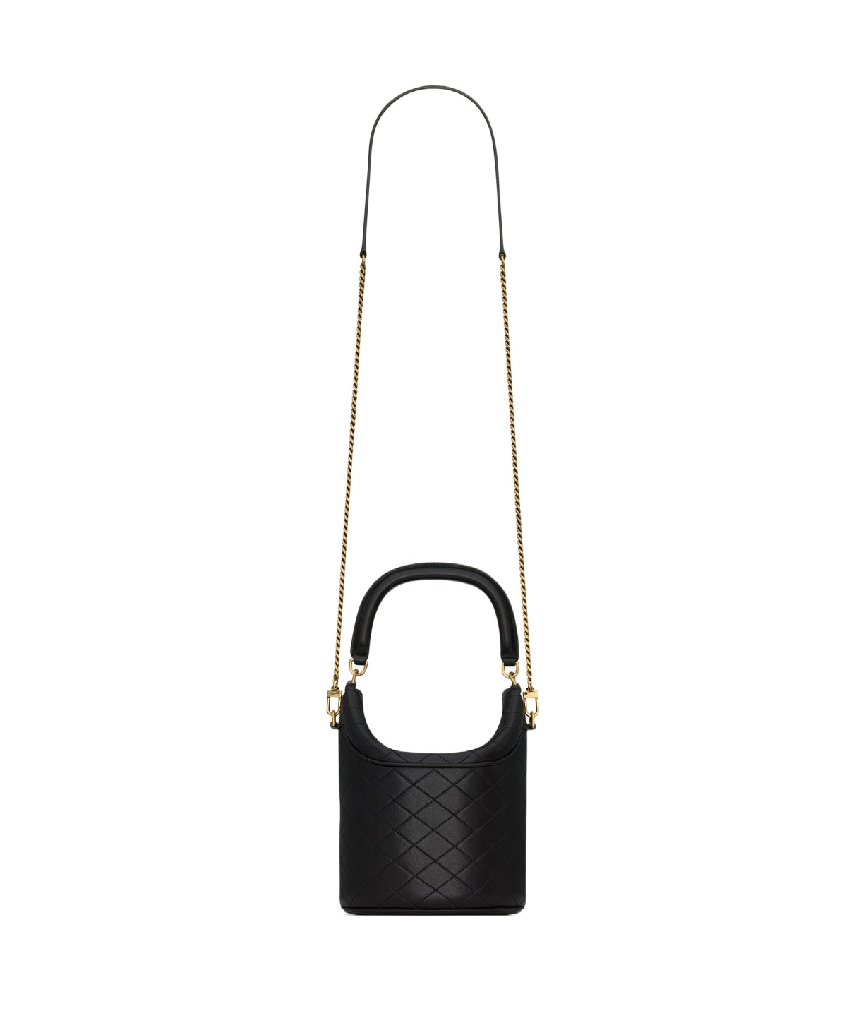Saint Laurent Gaby Bucket Bag In Black