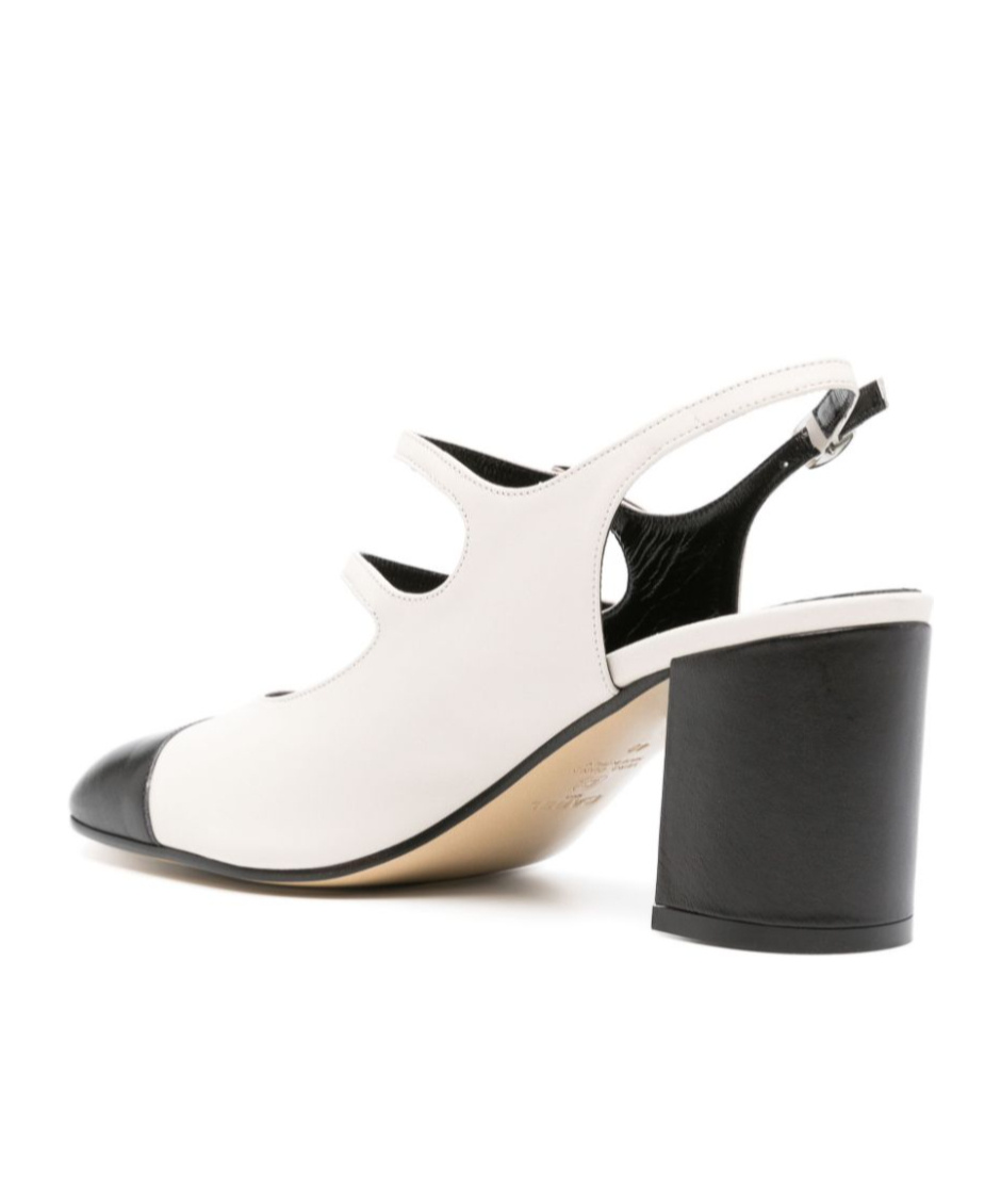 Carel Paris Papaya Nappa Leather T-strap Mary Jane Shoes In Multi