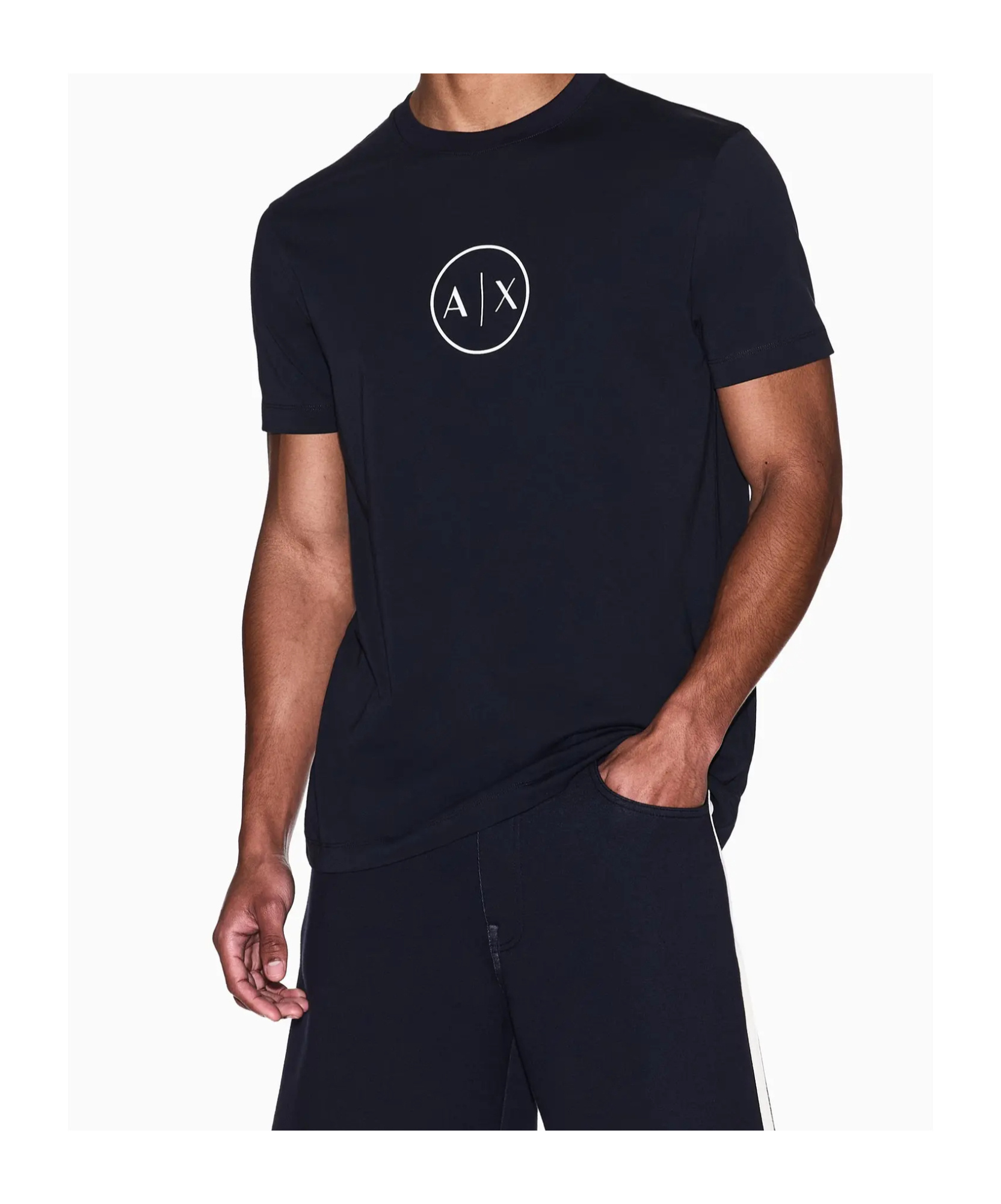 Armani Exchange Short Sleeve T-shirt In Blue