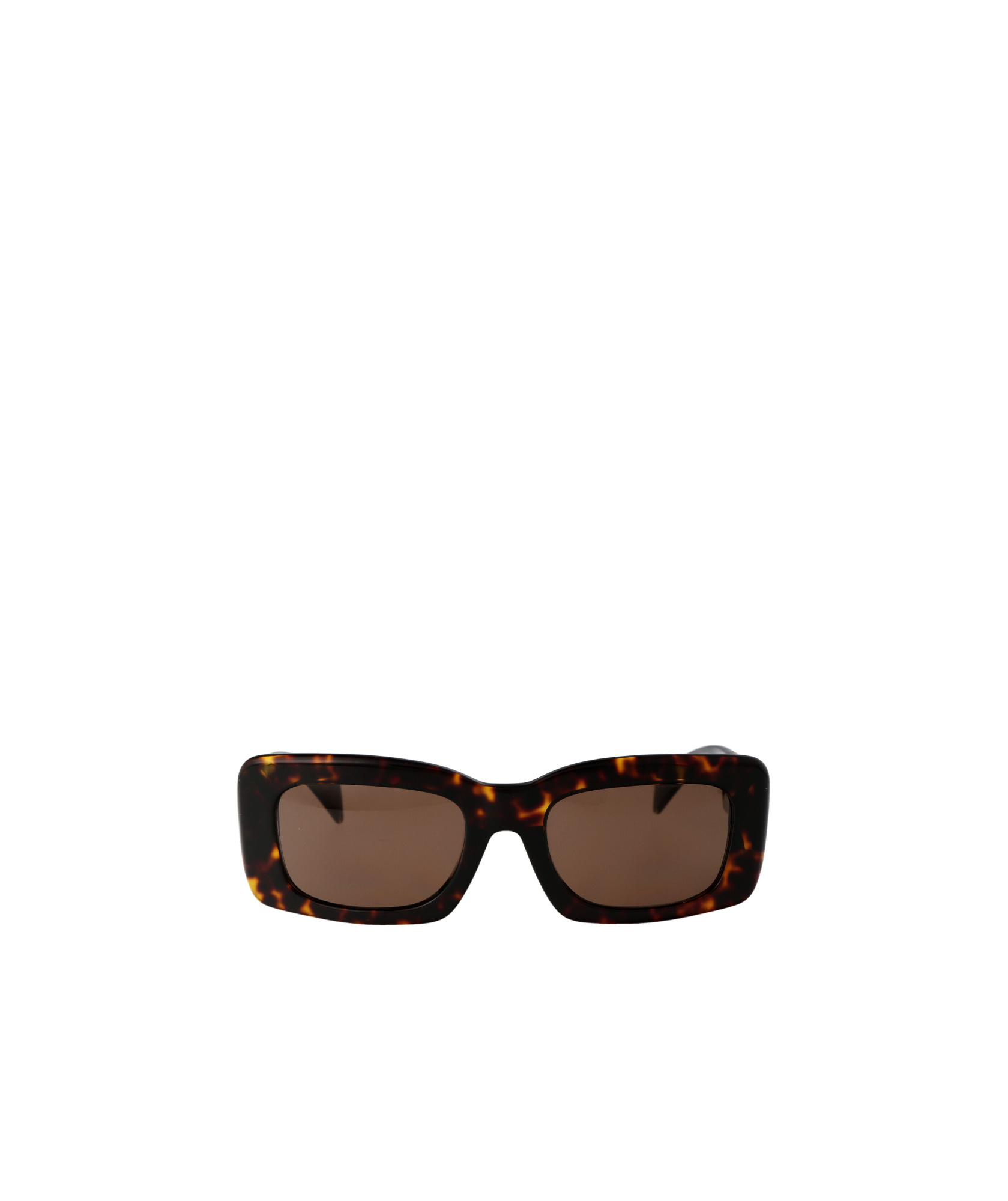 Versace Geometric Frame Sunglasses In Brown