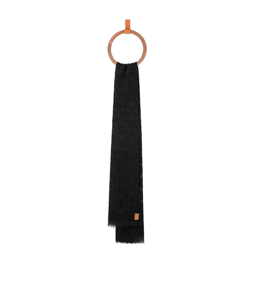 Loewe Fringed Wool Scarf