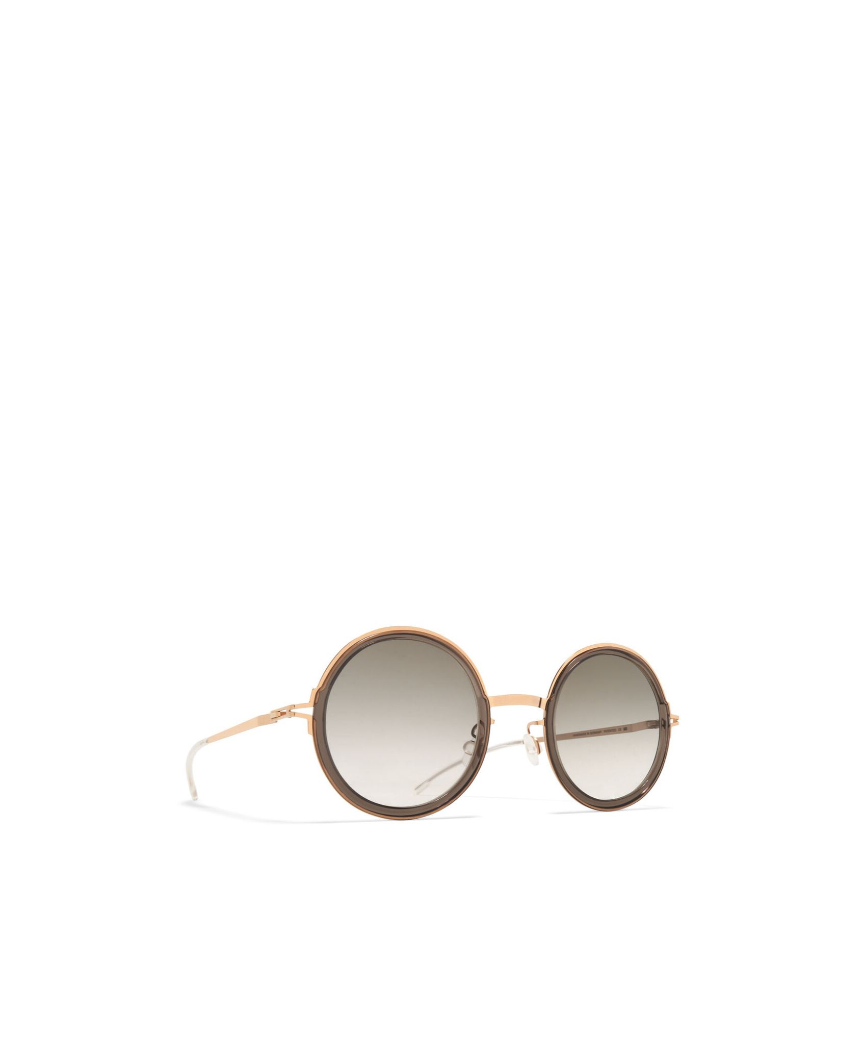 Mykita Round Frame Sunglasses In White
