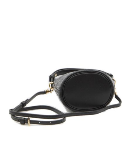TORY BURCH MINI MONOGRAM-EMBOSSED BUCKET BAG