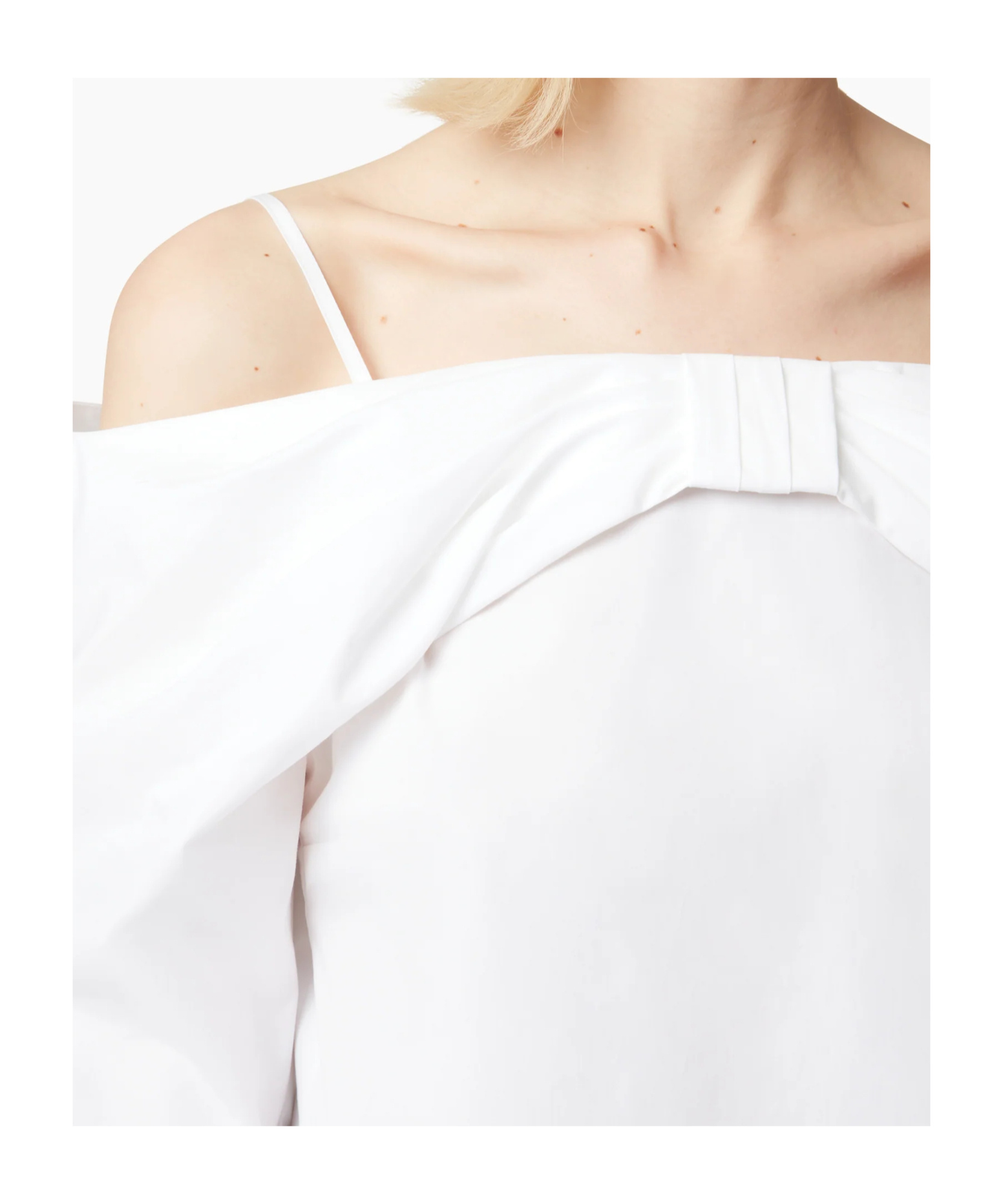 Nina Ricci Off Shoulder Blouse In White