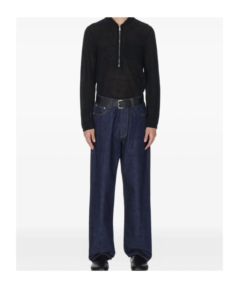 Studio Nicholson Straight-leg Casual Pants In Blue