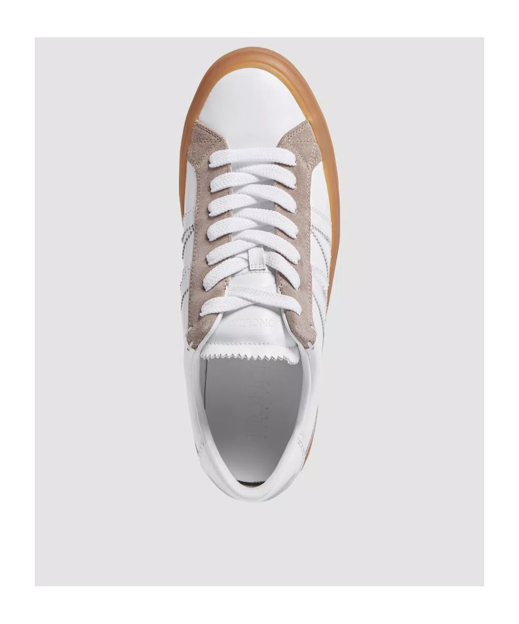 Moncler Monaco 2 Lace-up Sneakers In White