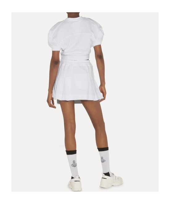 Shop Vivienne Westwood Cropped Football T-shirt In White