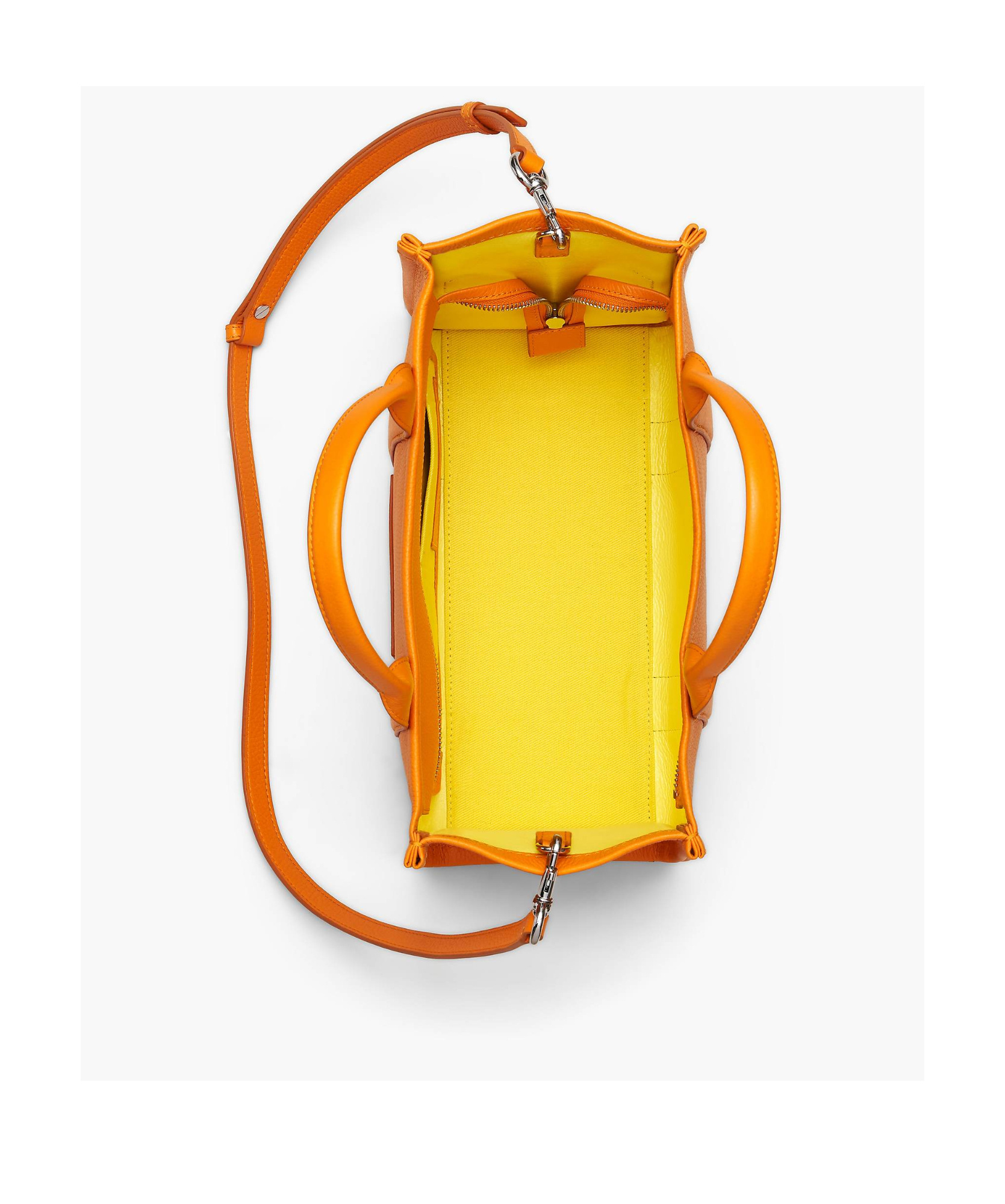 Marc Jacobs Tote The Medium Orange Letters Camel In Orange
